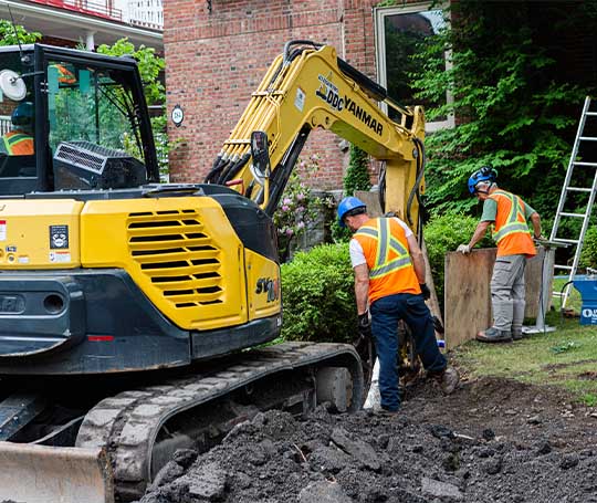 Remplacement entrée d'eau en plomb, Montréal, bris de conduite