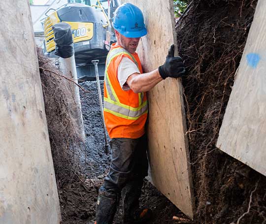 Remplacement et enlèvement entrée d'eau en plomb, Montréal