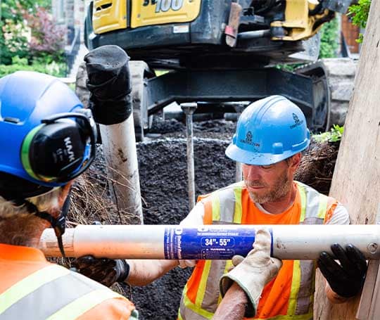 Lead Water Inlet Replacement Montreal, Installation